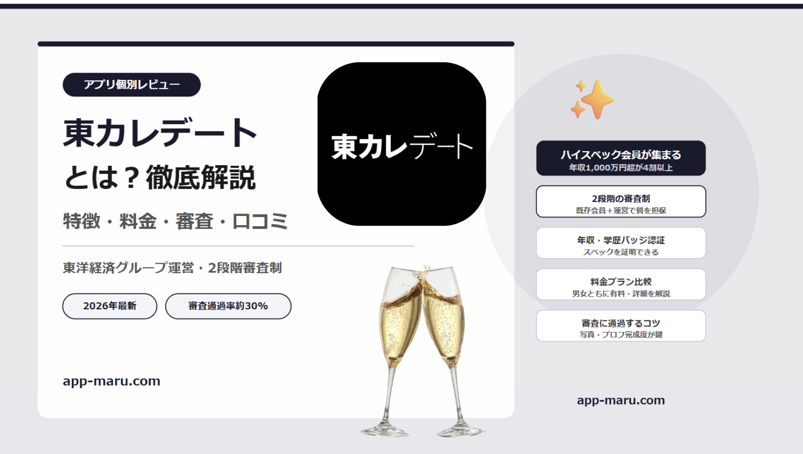 東カレデートとは？特徴・料金・審査基準・口コミを徹底解説