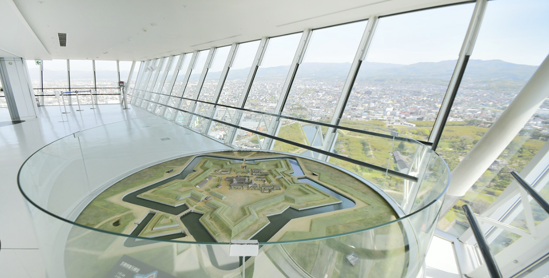 五稜郭タワーから見た五稜郭