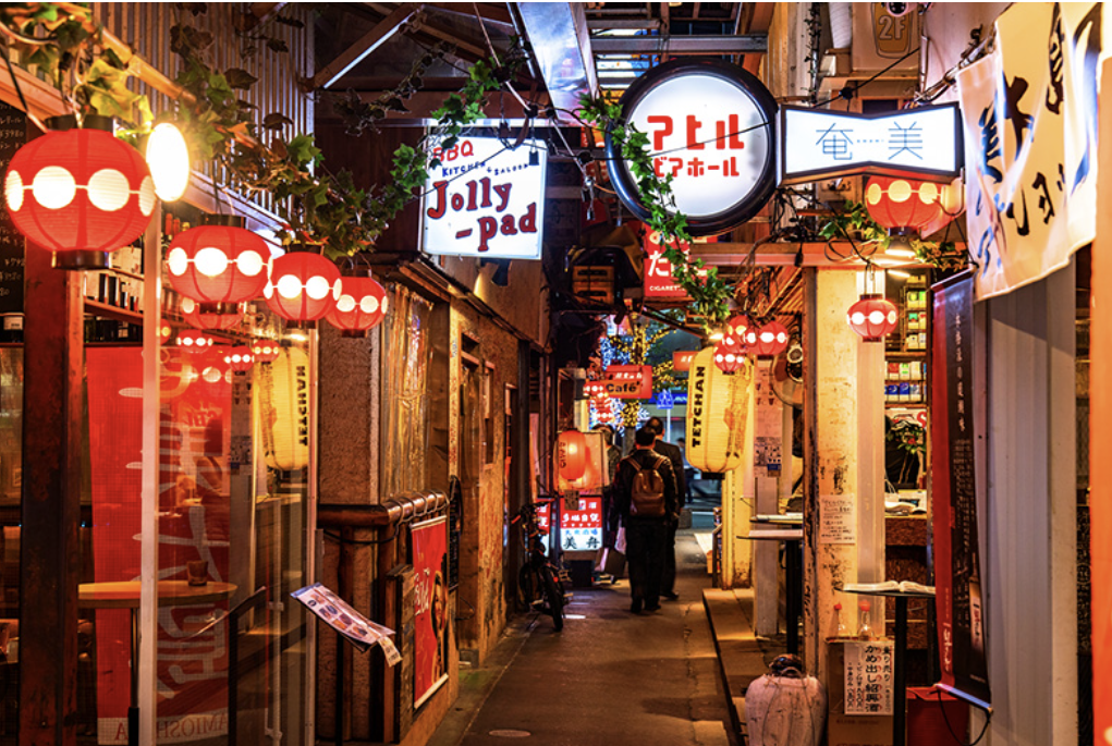 ハーモニカ横丁 夜