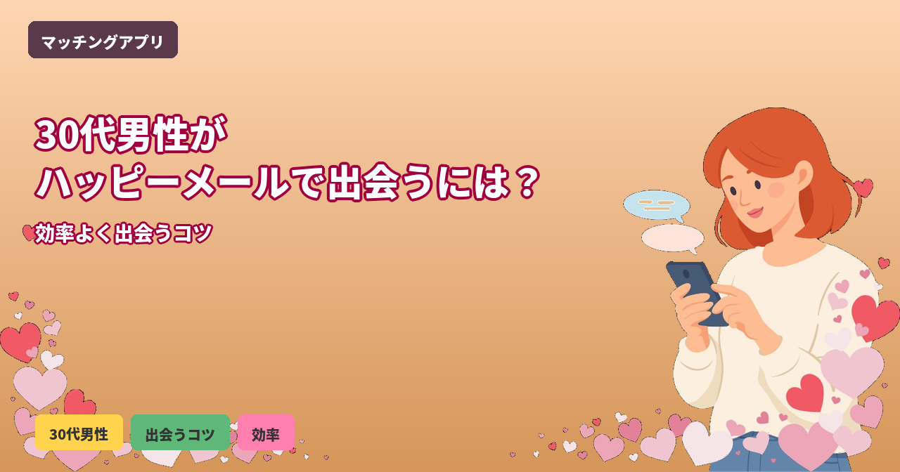ハッピーメール 30代男性