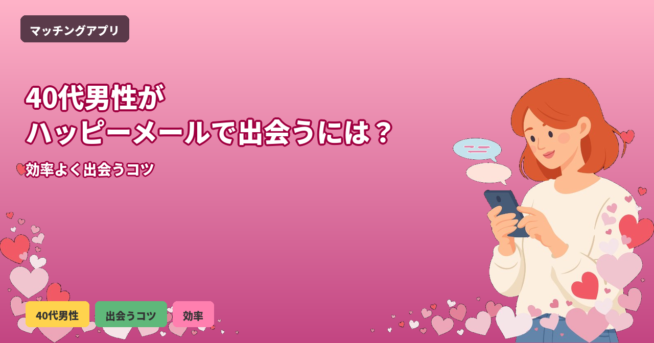 ハッピーメール 40代男性