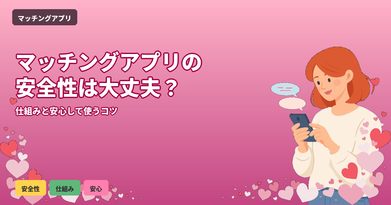 マッチングアプリの安全性を徹底解説｜危険を避ける選び方と安心して使うためのポイント