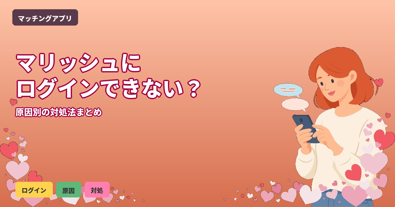マリッシュ ログインできない