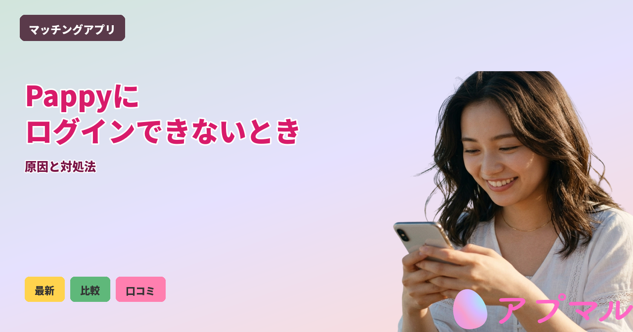 アイキャッチ：Pappyにログインできないときの対処法